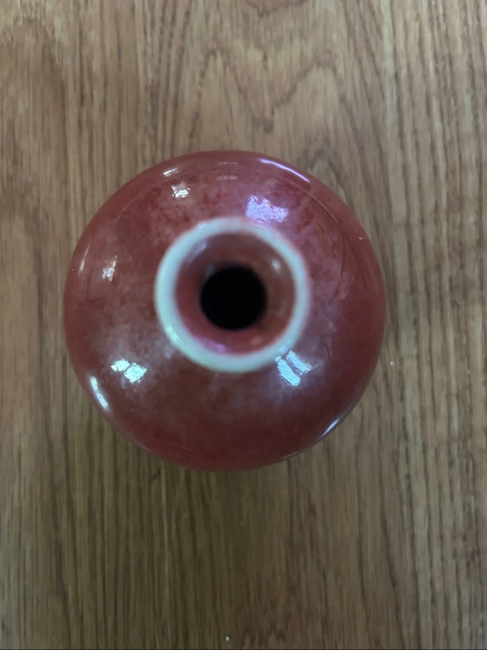 Red Glazed Ceramic Bud Vase - Home Accents